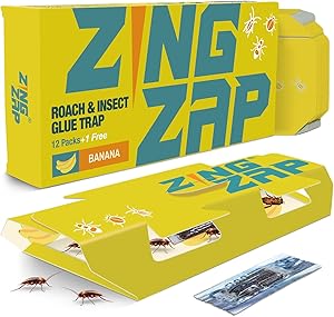 13-Pack Roach Glue Traps - Passion Fruit Scented – Infused with Natural Bait for Maximum Effectiveness