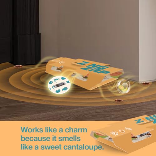 13-Pack Roach Glue Traps - Cantaloupe Scented – Infused with Natural Bait for Maximum Effectiveness