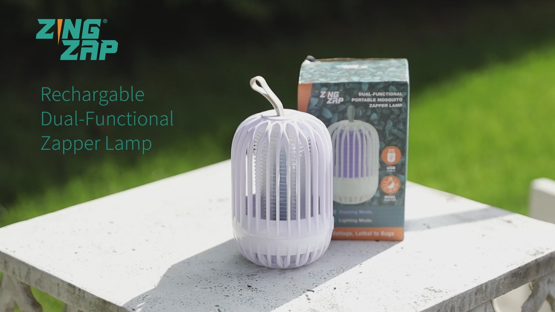 Portable Dual-Function Mosquito Zapper & LED UV Lamp