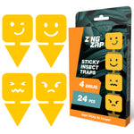 Load image into Gallery viewer, 24-Pack Sticky Insect Traps - Mood Emoji
