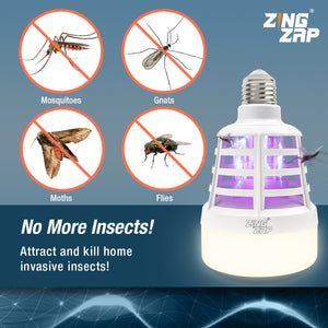 Dual-Function Mosquito Zapper LED Light Bulb