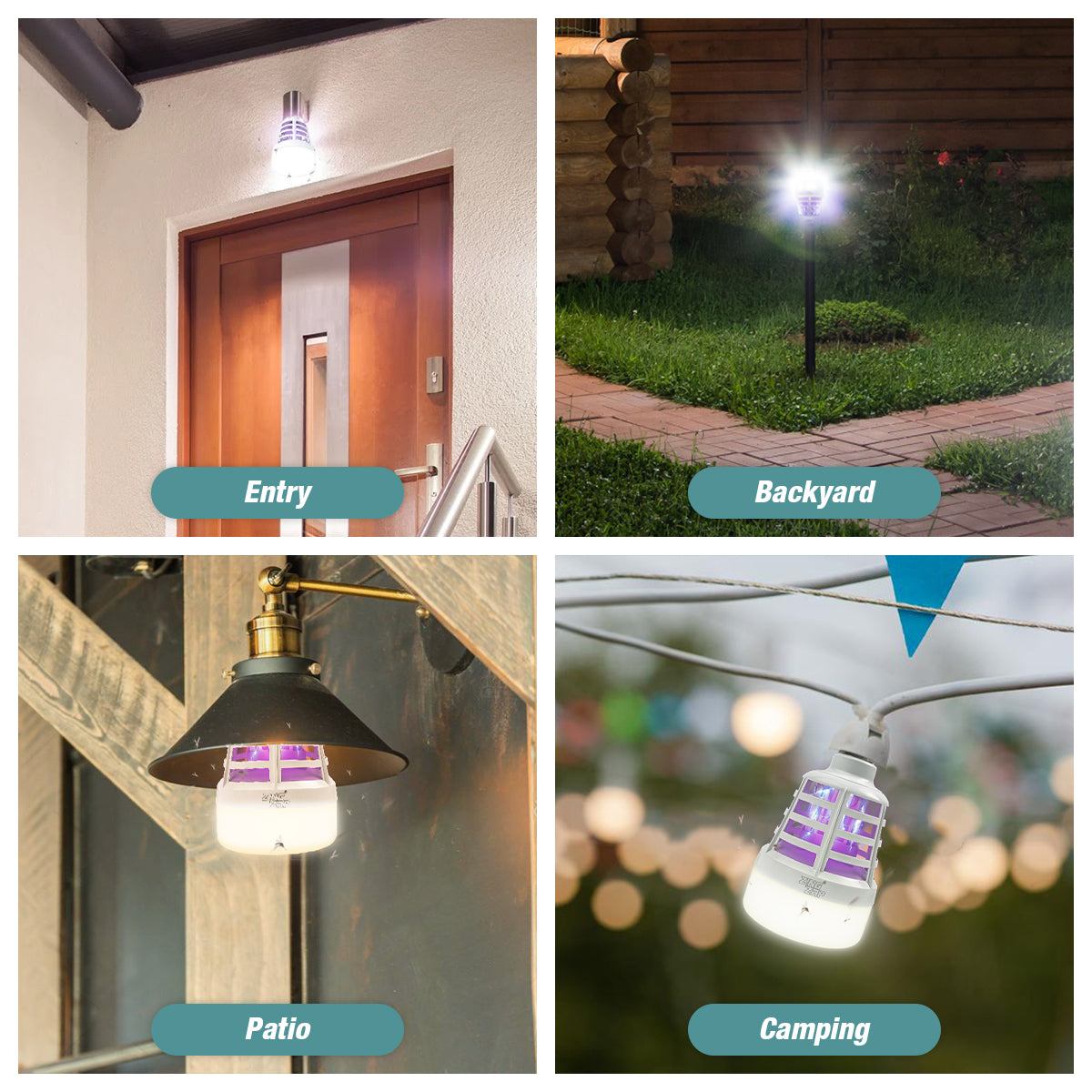 Dual-Function Mosquito Zapper LED Light Bulb