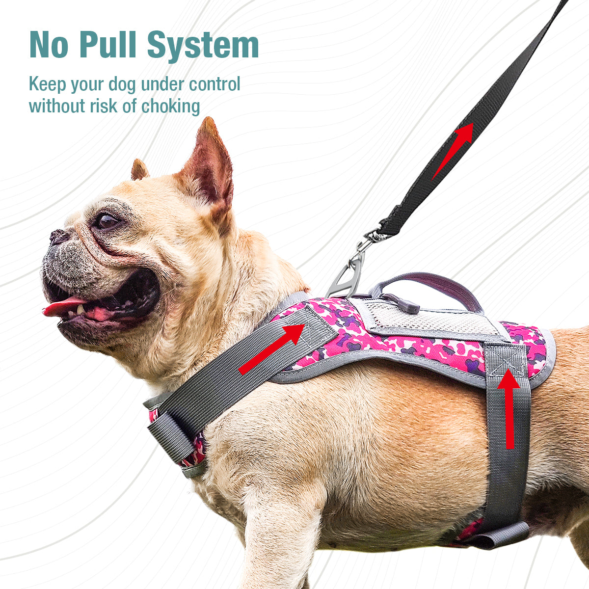 Tactical Dog Harness Adjustable Size, Waterproof Vest