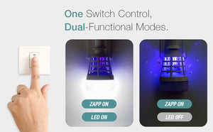 Dual-Function Mosquito Zapper LED Light Bulb